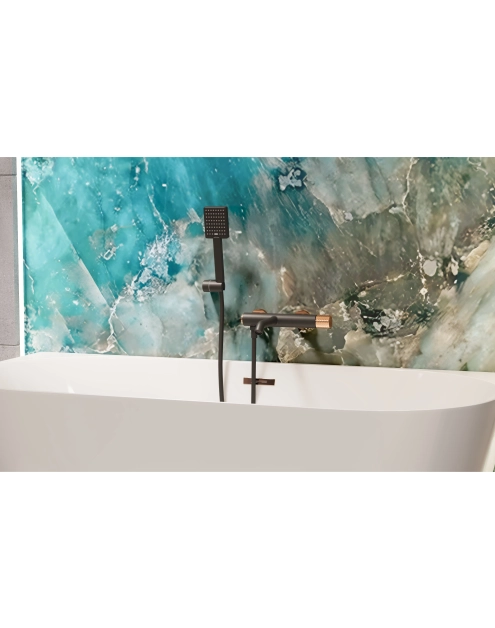 Zdjęcie: Bateria wannowa Moonlight czarny/rose gold INVENA