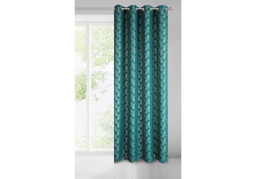 Zdjęcie: Zasłona gotowa Noelia 140x250 cm zielony EUROFIRANY