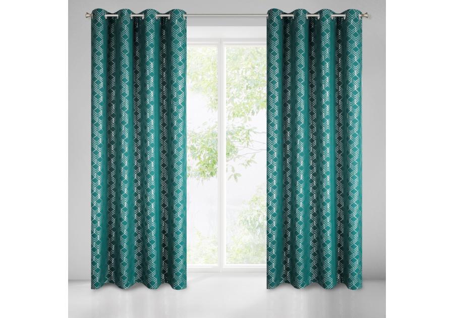 Zdjęcie: Zasłona gotowa Noelia 140x250 cm zielony EUROFIRANY