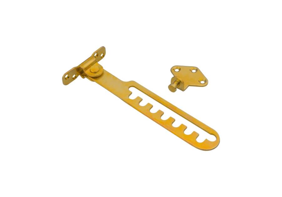 Zdjęcie: Ogranicznik okienny grzebieniowy ocynk żółty METRO