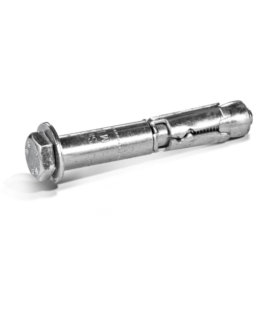 Zdjęcie: Rozprężna kotwa tulejowa SafetyPlus ze śrubą z łbem sześciokątnym R-SPL M10x105 mm 50 sztuk RAWLPLUG