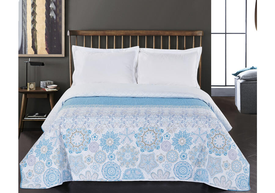Zdjęcie: Narzuta Alhambra tur+blu 260x280 cm DECOKING