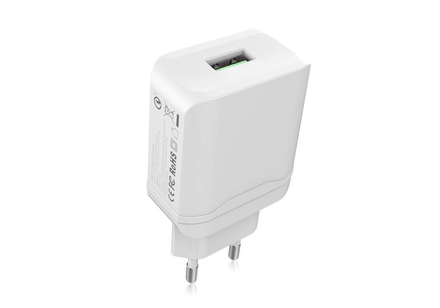 Zdjęcie: Ładowarka sieciowa USB z funkcją szybkiego ładowania Quick Charge 3.0 LB0144 LIBOX