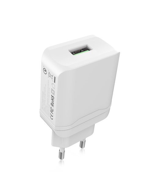 Zdjęcie: Ładowarka sieciowa USB z funkcją szybkiego ładowania Quick Charge 3.0 LB0144 LIBOX