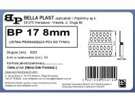 Zdjęcie: Listwa prowadząca PVC BP17 L300 8 mm biała BELLA PLAST