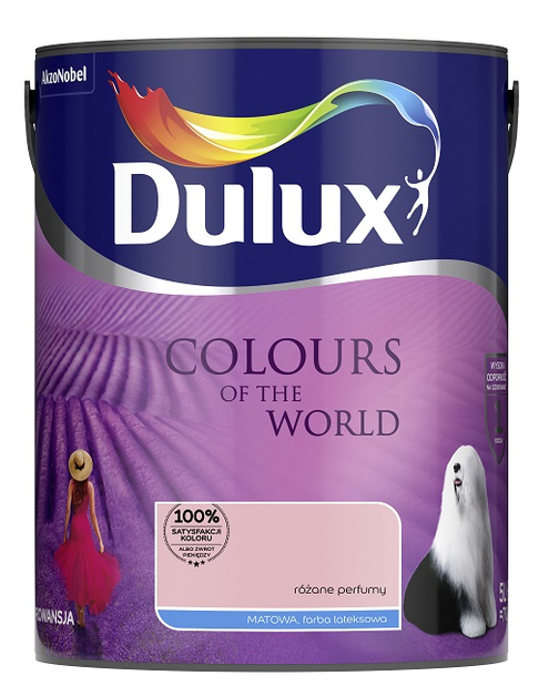 Zdjęcie: Farba do wnętrz Kolory Świata 5 L różane perfumy DULUX