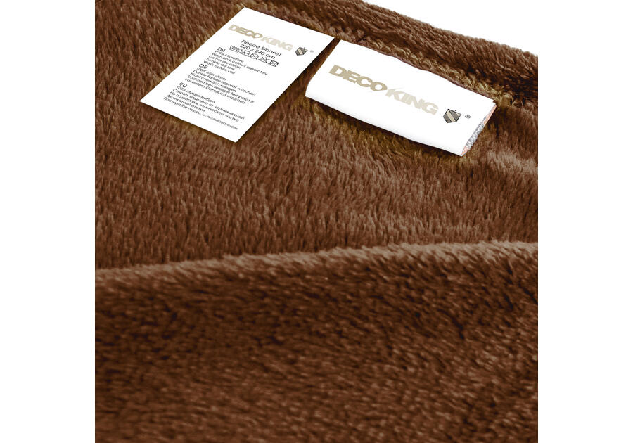 Zdjęcie: Koc Mic brown 70x150 cm DECOKING