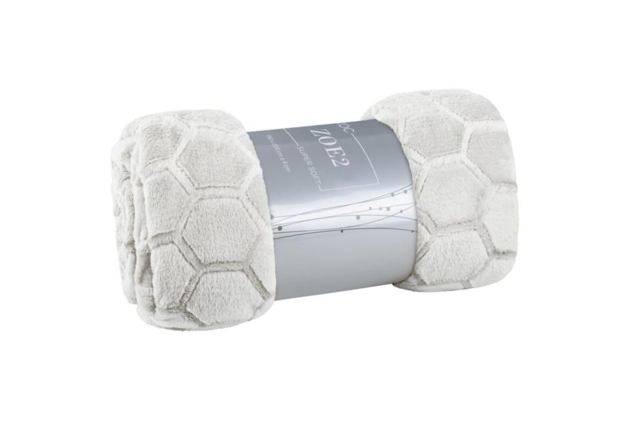 Zdjęcie: Koc srebrny 150 x 200 cm Flano EUROFIRANY