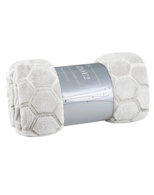 Zdjęcie: Koc srebrny 150 x 200 cm Flano EUROFIRANY