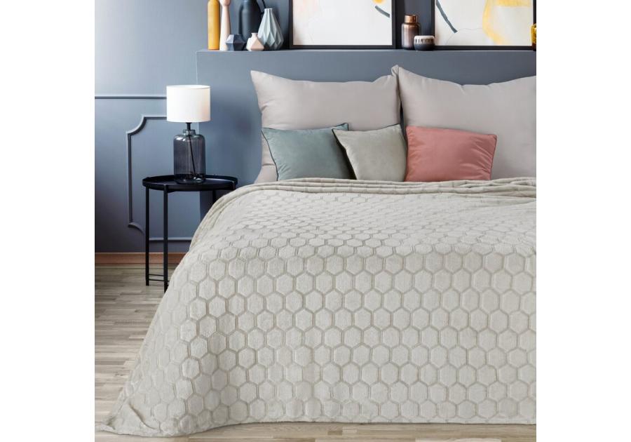 Zdjęcie: Koc srebrny 150 x 200 cm Flano EUROFIRANY