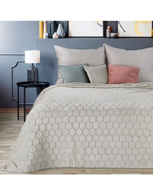 Zdjęcie: Koc srebrny 150 x 200 cm Flano EUROFIRANY