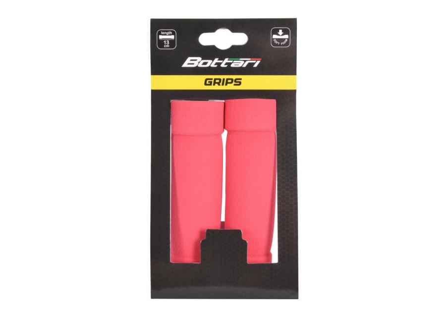 Zdjęcie: Chwyty piankowe do kierownicy rowerowej Mousse 13 cm kolor czerwony BOTTARI