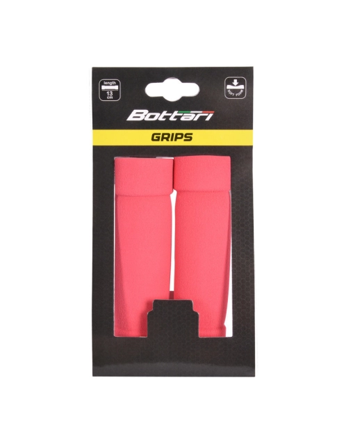 Zdjęcie: Chwyty piankowe do kierownicy rowerowej Mousse 13 cm kolor czerwony BOTTARI