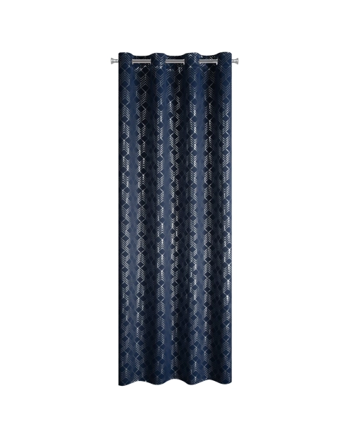 Zdjęcie: Zasłona gotowa D91 Poli 140 x 250 cm granatowy EUROFIRANY