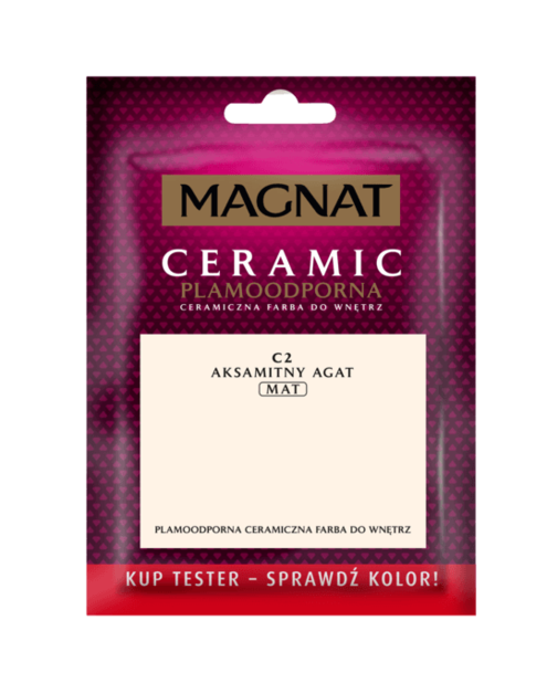 Zdjęcie: Tester farba ceramiczna aksamitny agat 30 ml MAGNAT CERAMIC
