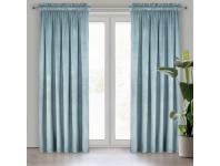 Zdjęcie: Zasłona gotowa Melanie na taśmie 140x270 cm morski EUROFIRANY