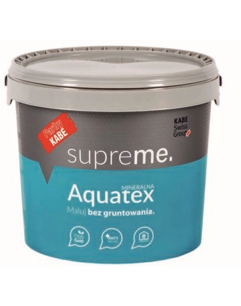 Zdjęcie: Farba Supreme Aquatex mineralna antyrefleksyjna 2,5 L FARBY KABE
