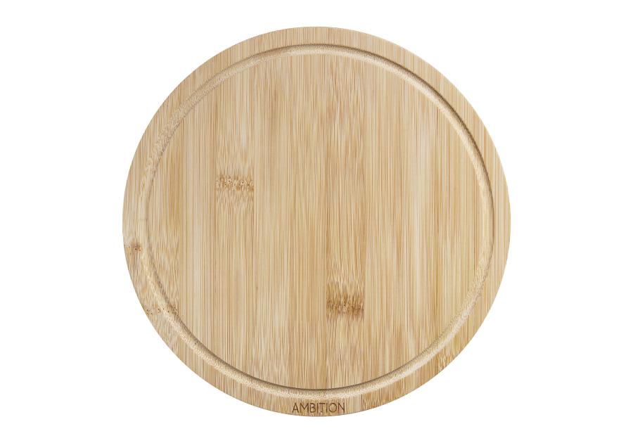 Zdjęcie: Deska do krojenia bambusowa Ombre 28 cm okrągła AMBITION