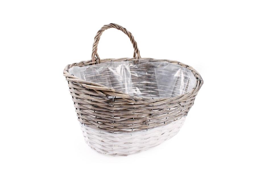 Zdjęcie: Kosz na ścianę do obsadzania kwiatków 39x29x14/31 cm TIN TOURS