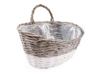 Zdjęcie: Kosz na ścianę do obsadzania kwiatków 39x29x14/31 cm TIN TOURS