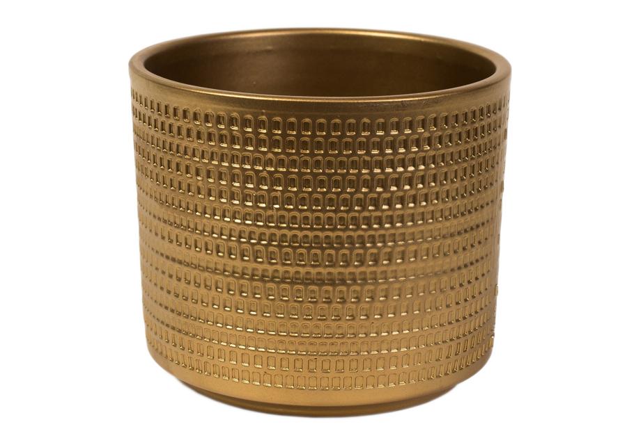 Zdjęcie: Osłonka doniczkowa Cylinder 991 - 14 cm złoty perłowy CERMAX