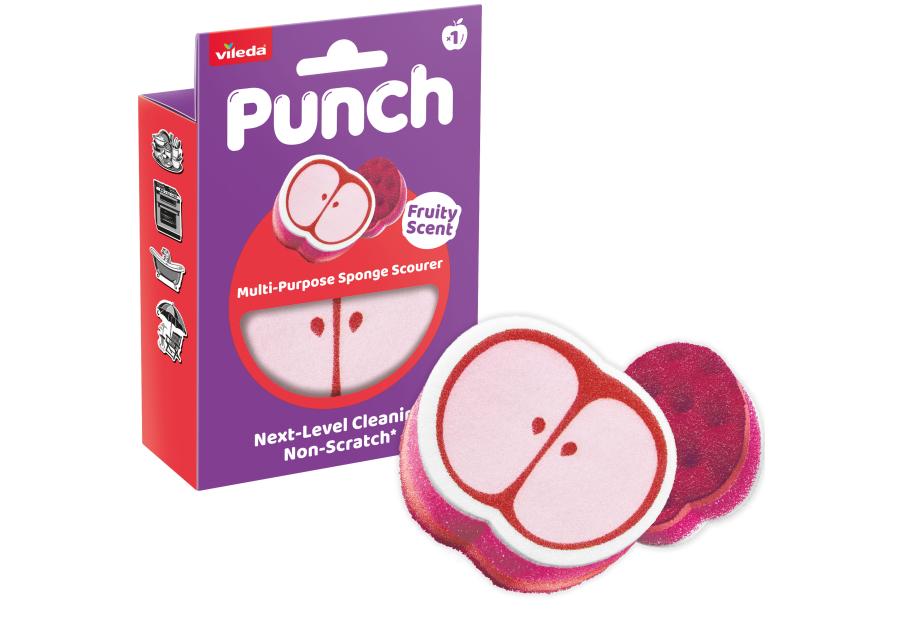 Zdjęcie: Zmywak uniwersalny Vileda Punch, jabłko VILEDA