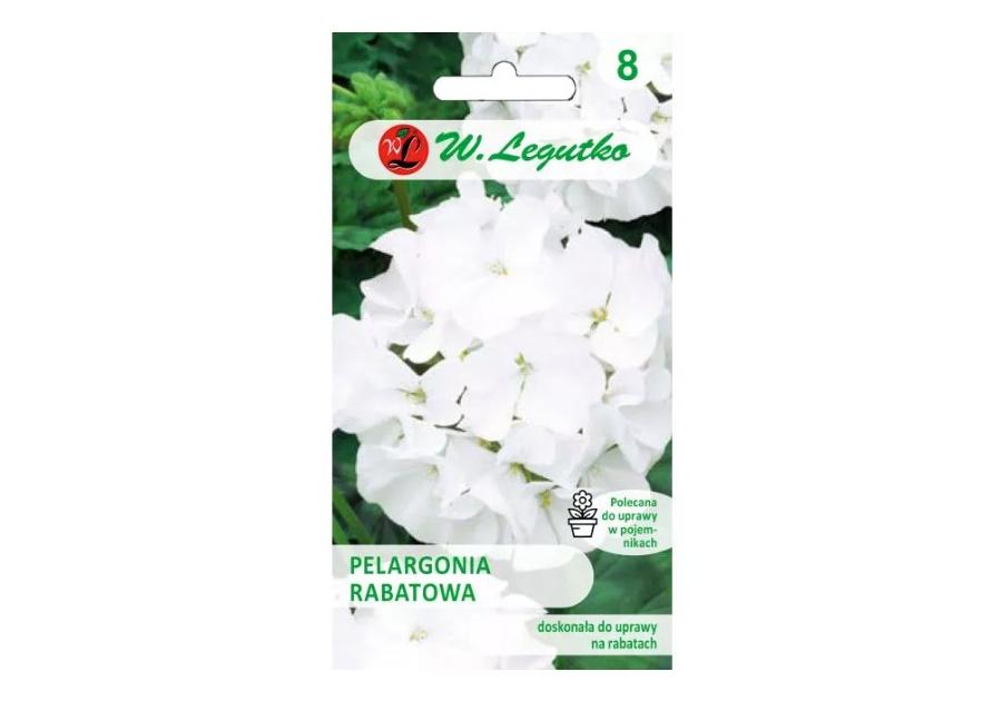 Zdjęcie: Pelargonia rabatowa Gama F1 biała 0,05 g W.LEGUTKO