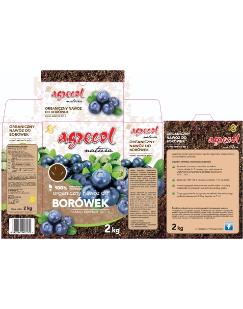 Zdjęcie: Organiczny nawóz do borówek 2 kg AGRECOL