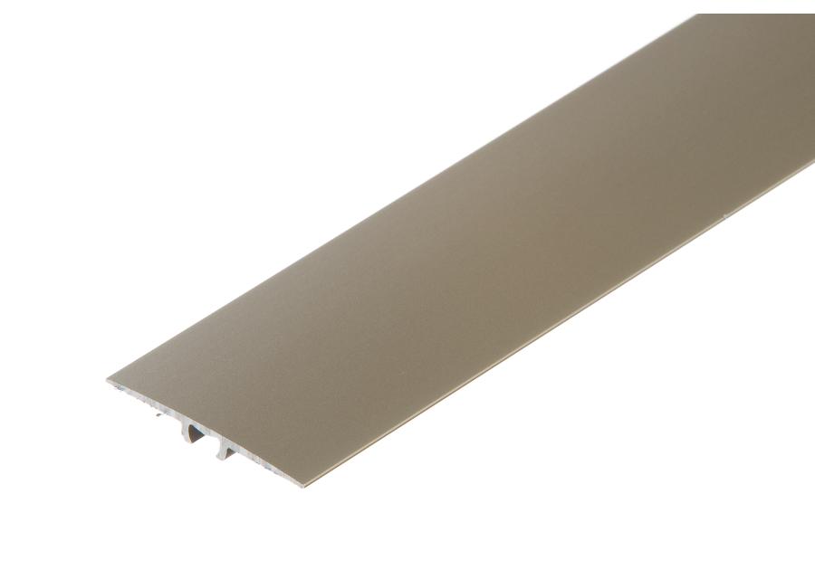 Zdjęcie: Listwa ochronna AL wcisk płaski 35 mm 5w1 klejona L= 0,93 m Szampan anoda mat CEZAR