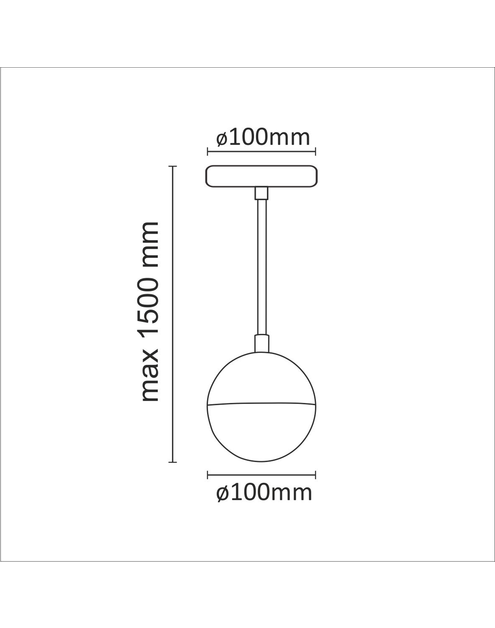 Zdjęcie: Lampa wisząca Amarillo 1xG9 IL MIO