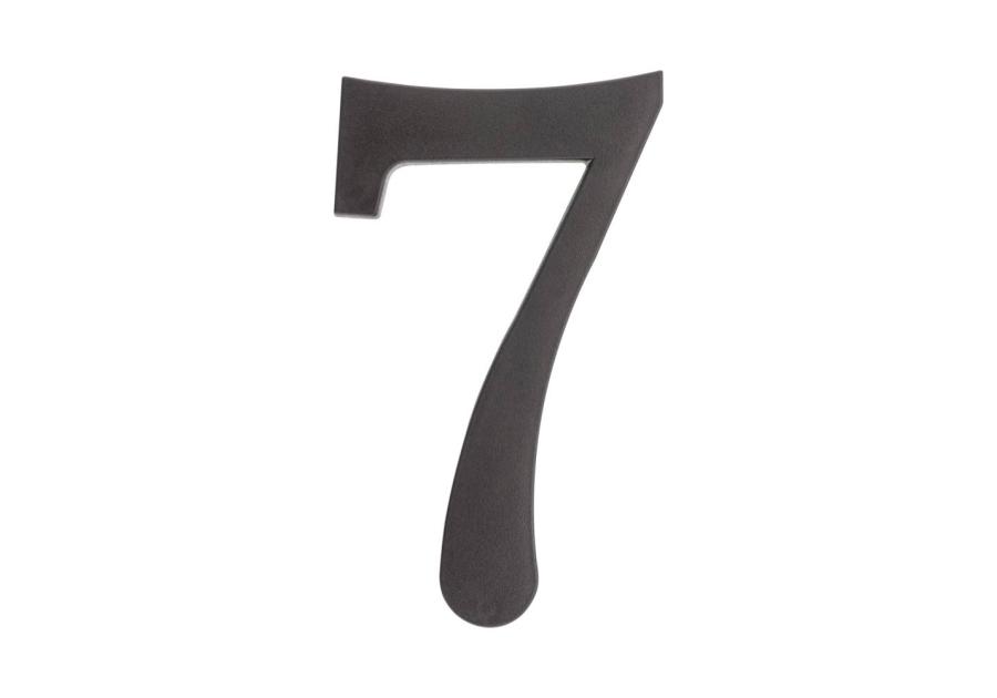 Zdjęcie: Cyfra 7 plastikowa czarna 180 mm METRO