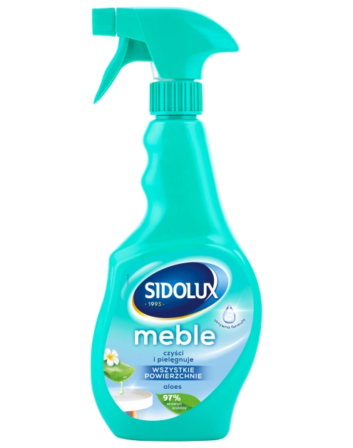 Zdjęcie: Preprat do czyszczenia mebli 400 ml aloesowy SIDOLUX M