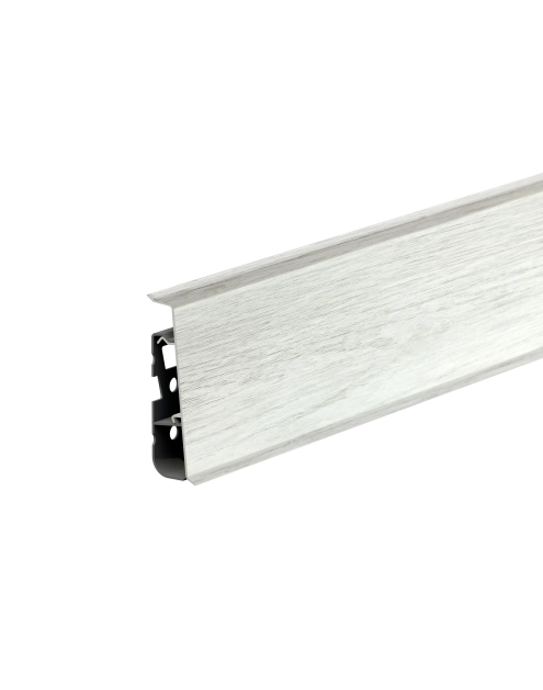 Zdjęcie: Listwa przypodłogowa PVC Hi Line Prestige 2,2x7,5 cm 2,50 m Dąb Szary Organiczny Mat CEZAR