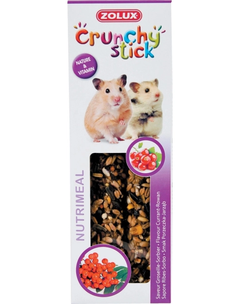 Zdjęcie: Kolba Crunchy Stick dla chomika porzeczka, jarzębina 115 g ZOLUX