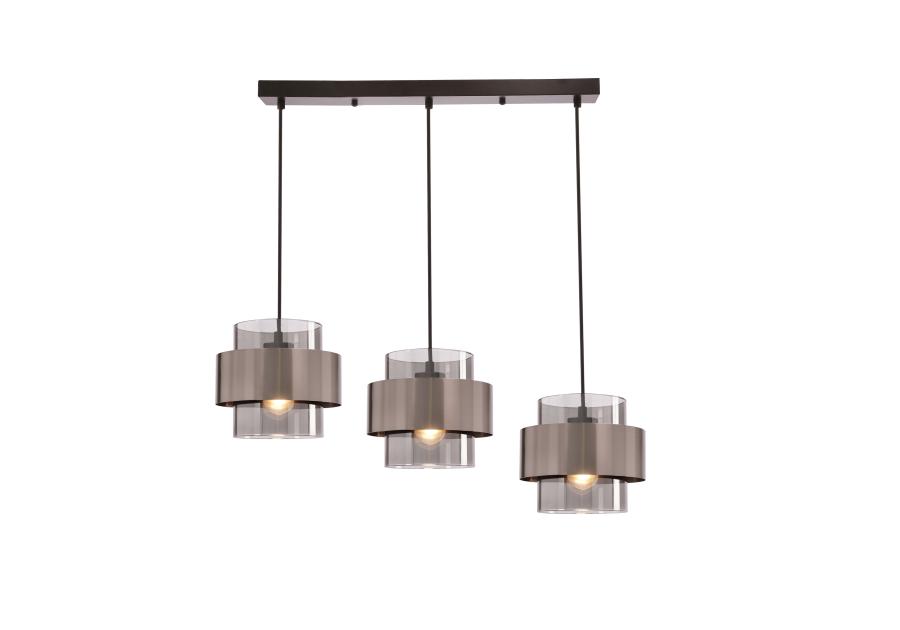 Zdjęcie: Lampa wisząca Spiega 3-punktowa czarno-satynowa CANDELLUX