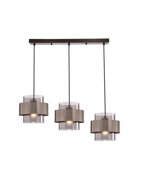 Zdjęcie: Lampa wisząca Spiega 3-punktowa czarno-satynowa CANDELLUX