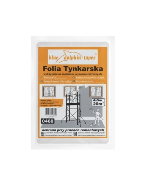 Zdjęcie: Folia tynkarska 4x5 m BLUE DOLPHIN
