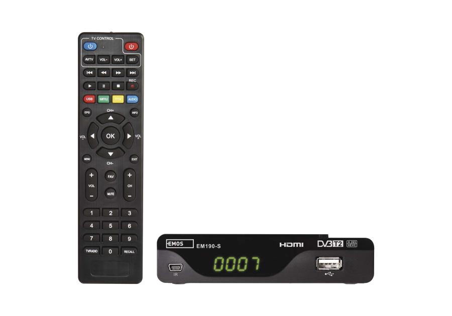 Zdjęcie: Dekoder DVB-T2 EM190-S HD EMOS