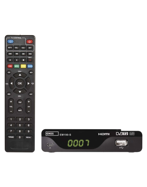 Zdjęcie: Dekoder DVB-T2 EM190-S HD EMOS