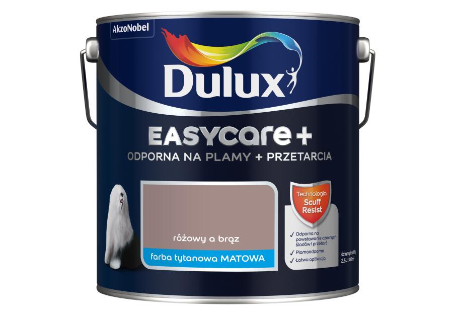 Zdjęcie: Farba lateksowa EasyCare+ Różowy a Brąz 2,5 L DULUX