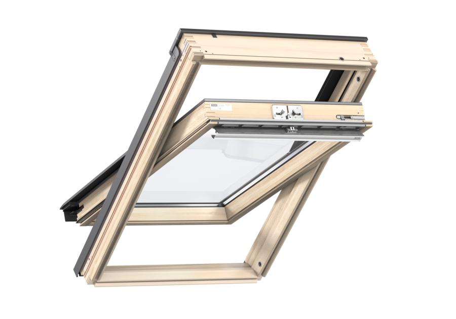 Zdjęcie: Okno GZL 1051 drewniane otwierane u góry, 66x118 cm VELUX