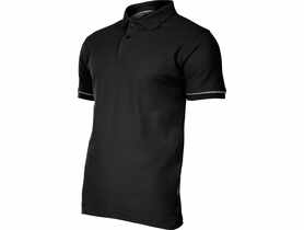 Koszulka Polo, 220g/m2, czarna, L, CE, LAHTI PRO