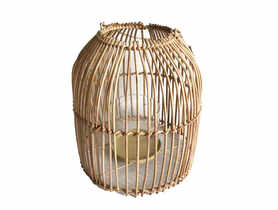 Latarenka ratanowa 24x26,5 cm z uchwytem ALTOMDESIGN