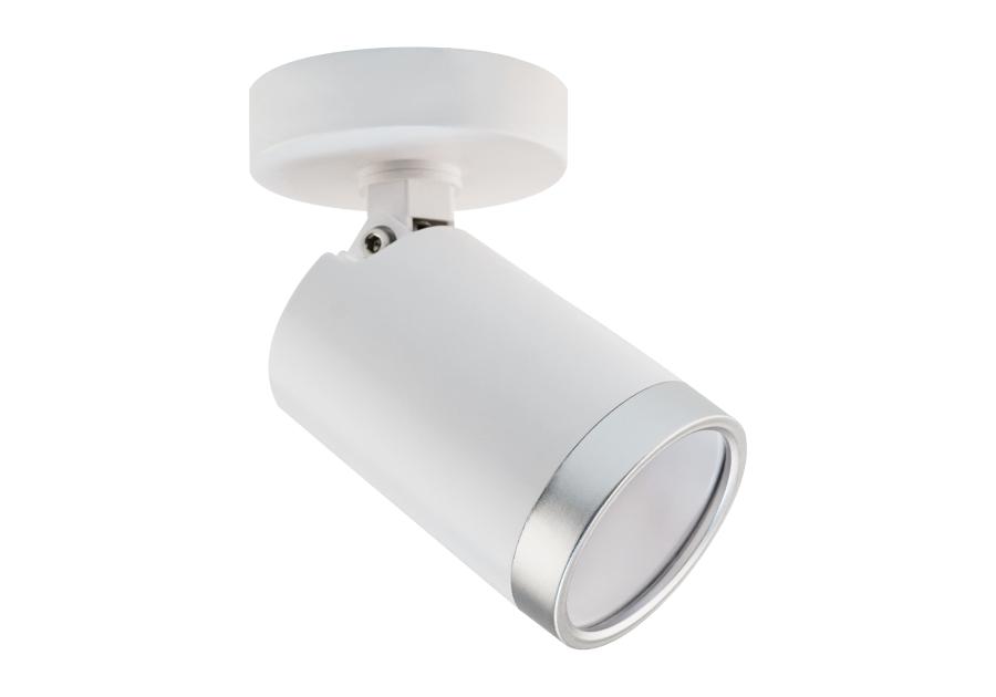 Zdjęcie: Oprawa ścienno-sufitowa Spot Best 1 x GU10 – biały/srebrny VOLTENO