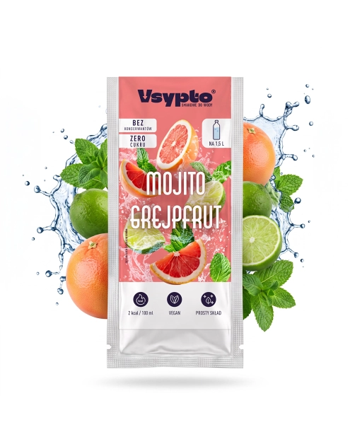 Zdjęcie: Napój w proszku do wody o smaku mojito grejpfrut 9 g VSYPTO