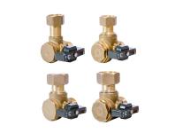 Zdjęcie: Zestaw zaworów kulowych kątowych do podłączenia kotła gazowego CALIDO