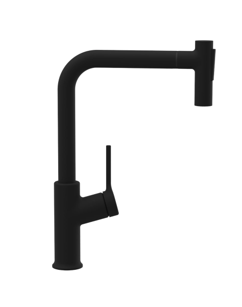 Zdjęcie: Bateria zlewozmywakowa z 2-funkcyjną, wyciąganą wylewką Farsala czarna INVENA