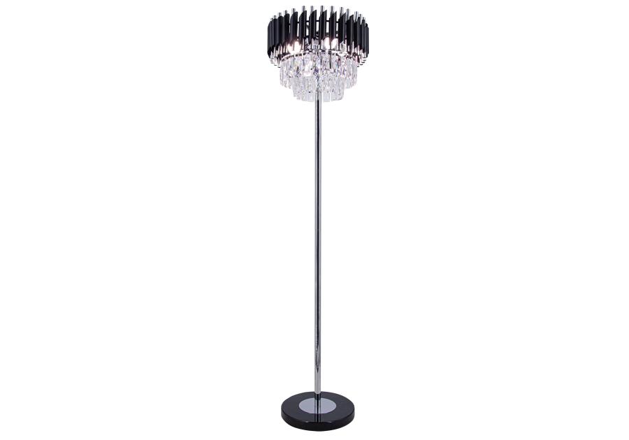 Zdjęcie: Lampa stojąca Toledo 4-punktowa czarno-srebrna ELEM