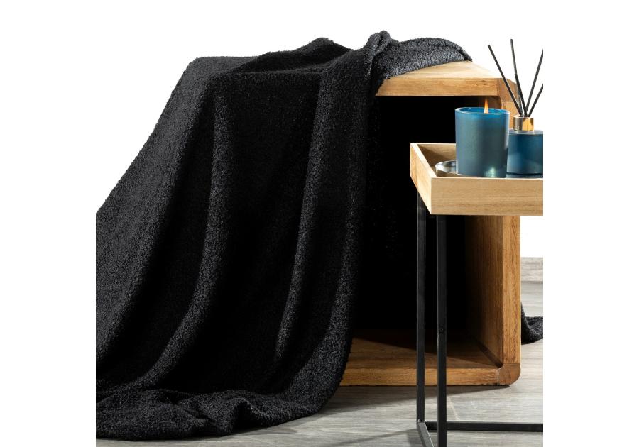 Zdjęcie: Koc czarny 150 x 200 cm Bukla EUROFIRANY