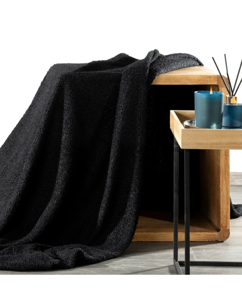 Zdjęcie: Koc czarny 150 x 200 cm Bukla EUROFIRANY